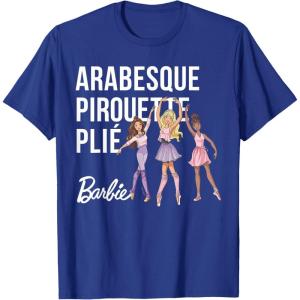 imageBarbie  Barbie Ballet Arabesque Pirouette Pli TShirtRoyal Blue