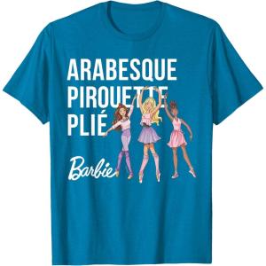 imageBarbie  Barbie Ballet Arabesque Pirouette Pli TShirtSapphire Blue