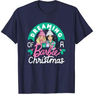 imageBarbie  Dreaming of a Barbie Christmas TShirtNavy Blue