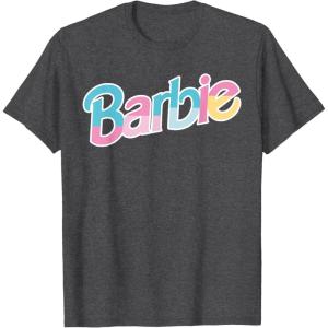 imageBarbie  Logo Dreamhouse Colors TShirtDark Heather Grey