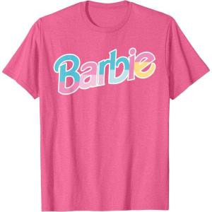 imageBarbie  Logo Dreamhouse Colors TShirtPink Heather