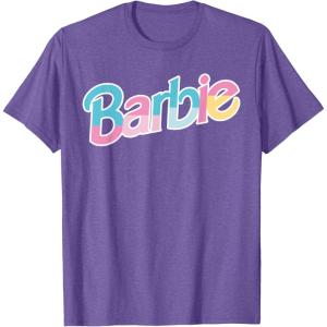 imageBarbie  Logo Dreamhouse Colors TShirtPurple Heather