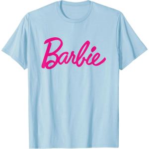 imageBarbie Current Script Logo TShirtBaby Blue