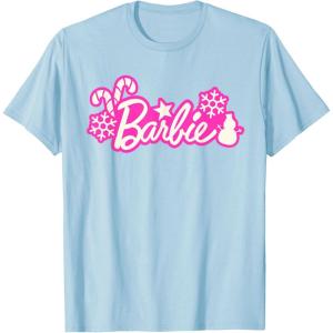 imageBarbie Festive Cutouts Logo TShirtBaby Blue