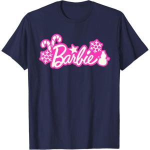 imageBarbie Festive Cutouts Logo TShirtNavy Blue