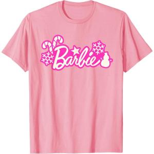 imageBarbie Festive Cutouts Logo TShirtPink