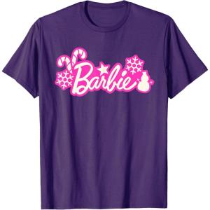 imageBarbie Festive Cutouts Logo TShirtPurple