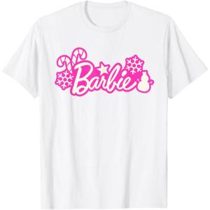 imageBarbie Festive Cutouts Logo TShirtWhite