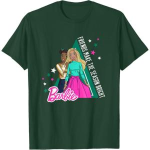 imageBarbie Friends Make the Season Bright TShirtDark Green