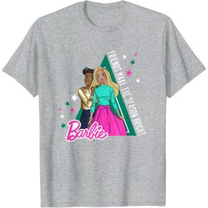 imageBarbie Friends Make the Season Bright TShirtHeather Grey