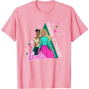 imageBarbie Friends Make the Season Bright TShirtPink