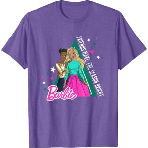 imageBarbie Friends Make the Season Bright TShirtPurple Heather