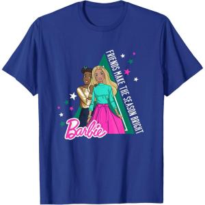 imageBarbie Friends Make the Season Bright TShirtRoyal Blue