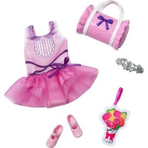 imageBarbie My First Barbie Clothes Fashion Pack for 135inch Preschool Dolls Tutu Leotard with Ballet ampamp Dance Accessories