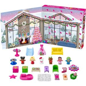 imageFisherPrice Little People Barbie Toddler Toy Advent Calendar Playset 24 Christmas Figures ampamp Pieces for Pretend Play Kids Ages 18 Months