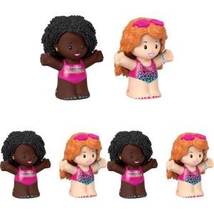 imageFisherPrice Little People Toddler Toys Barbie Swimming Figure Set with 2 Characters for Preschool Pretend Play Kids Ages 18 Months2 Piece Assortment Pack of 3