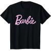 imageBarbie  Classic Script Light Pink Logo TShirtBlack