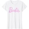 imageBarbie  Classic Script Light Pink Logo TShirtWhite