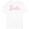 imageBarbie  Classic Script Light Pink Logo TShirtWhite