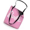 imageBarbie  Classic Script White Logo Tote Bag