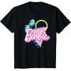 imageBarbie 90s Retro Logo  Bright Pink TShirtBlack