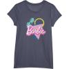 imageBarbie 90s Retro Logo  Bright Pink TShirtHeather Blue