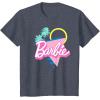 imageBarbie 90s Retro Logo  Bright Pink TShirtHeather Blue