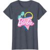 imageBarbie 90s Retro Logo  Bright Pink TShirtHeather Blue