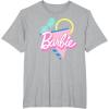 imageBarbie 90s Retro Logo  Bright Pink TShirtHeather Grey