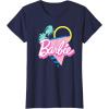 imageBarbie 90s Retro Logo  Bright Pink TShirtNavy Blue