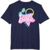 imageBarbie 90s Retro Logo  Bright Pink TShirtNavy Blue