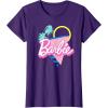 imageBarbie 90s Retro Logo  Bright Pink TShirtPurple