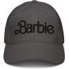 imageBarbie Black Logo Adjustable Baseball HatAsphalt Grey