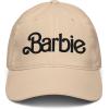 imageBarbie Black Logo Adjustable Baseball HatStone