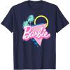 imageBarbie 90s Retro Logo  Bright Pink TShirtNavy Blue