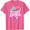 imageBarbie 90s Retro Logo  Bright Pink TShirtPink Heather