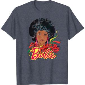 imageBarbie  1980s Black Barbie TShirtHeather Blue