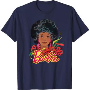 imageBarbie  1980s Black Barbie TShirtNavy Blue