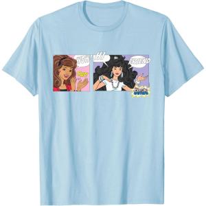 imageBarbie  Comic Panels TShirtBaby Blue