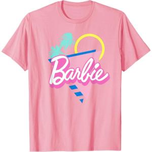 imageBarbie 90s Retro Logo  Bright Pink TShirtPink