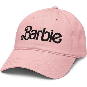 imageBarbie Black Logo Adjustable Baseball HatPink