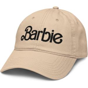 imageBarbie Black Logo Adjustable Baseball HatStone