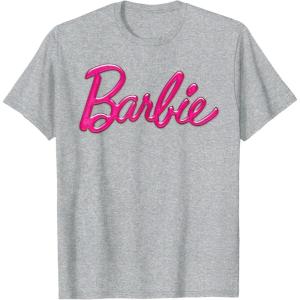 imageBarbie Classic Logo TShirtHeather Grey