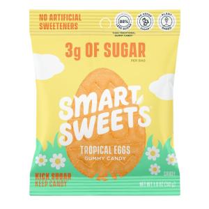 imageSmartSweets Barbie Pink Lemonade Dream Gummy Candy 18oz Pack of 14 Gummy Candy with Low Sugar Low Calorie No Artificial Sweeteners PlantBased GlutenFree Healthy Snack for Kids ampamp AdultsTropical Eggs