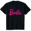 imageBarbie  Classic Script Dark Pink Logo TShirtBlack