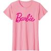 imageBarbie  Classic Script Dark Pink Logo TShirtPink