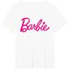 imageBarbie  Classic Script Dark Pink Logo TShirtWhite