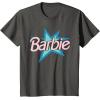 imageBarbie  Pink Logo Star TShirtAsphalt Grey