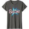 imageBarbie  Pink Logo Star TShirtAsphalt Grey