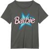 imageBarbie  Pink Logo Star TShirtAsphalt Grey